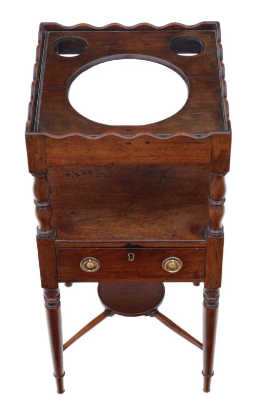 fig 1. Georgian C1820 mahogany bedside table 