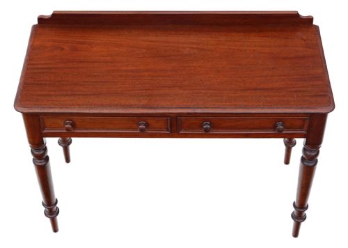 fig 1. Victorian mahogany writing table 19th Century