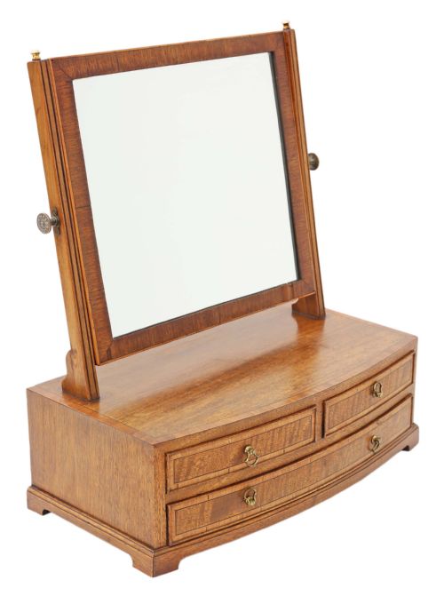 fig 1. Mahogany dressing table swing mirror toilet 19th Century