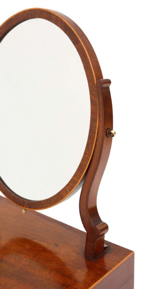 fig 1. Small Georgian mahogany dressing table swing mirror C1800