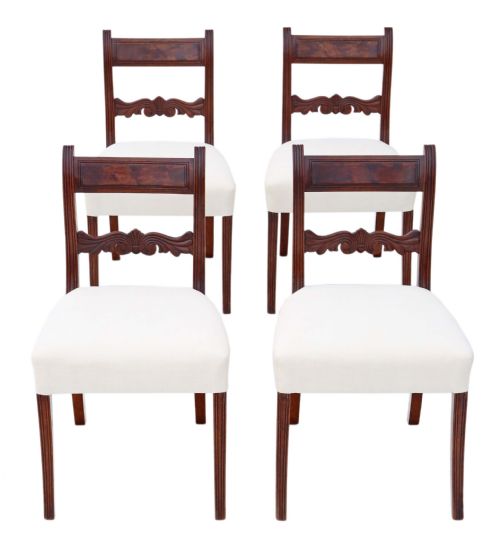 Set of 4 Regency Mahogany C1825 Dining Chairs