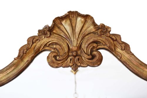 fig 1. Antique large rare quality gilt overmantle or wall mirror C1900
