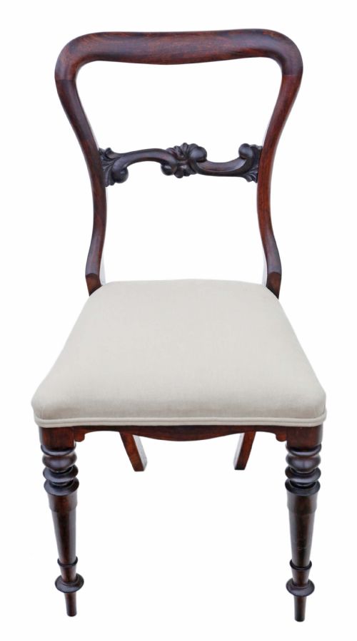 SET OF SIX VICTORIAN ROSEWOOD DINING CHAIRS - ADDITIONAL PHOTO 3
