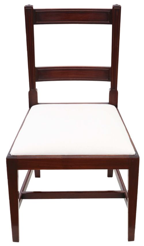 fig 1. Set of 6 Georgian mahogany dining chairs