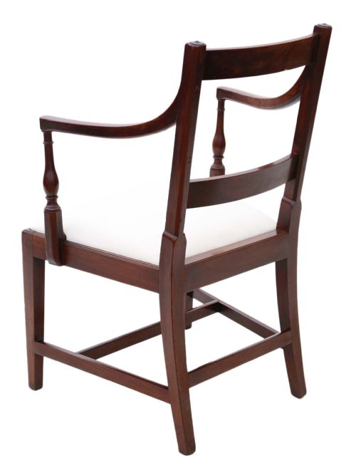 fig 1. Georgian mahogany office elbow chair