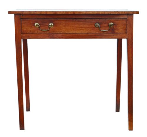 fig 1. Georgian C1800 crossbanded mahogany writing table
