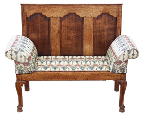 fig 1. Georgian oak settle bench