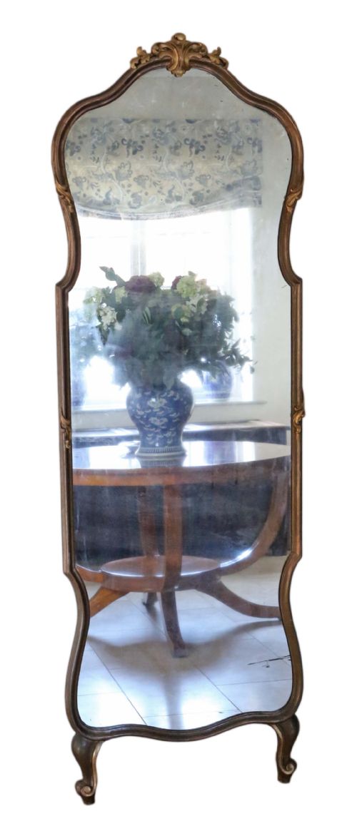 2-Tone Gilt Full Height Wall Floor Mirror