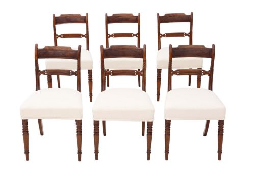 Set of 6 Georgian Mahogany Dining Chairs