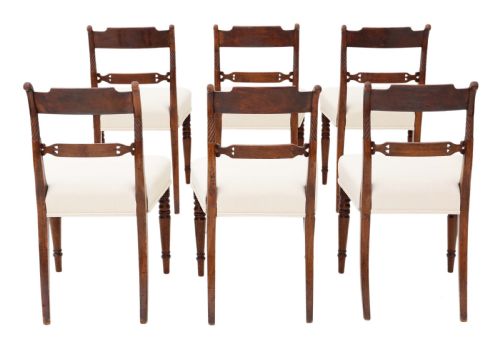fig 1. Set of 6 Georgian mahogany dining chairs