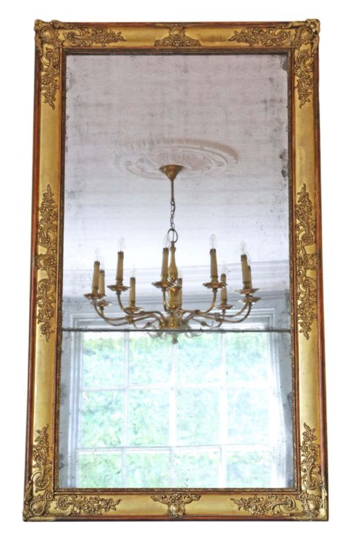 Georgian Gilt Overmantle Wall Mirror C1800