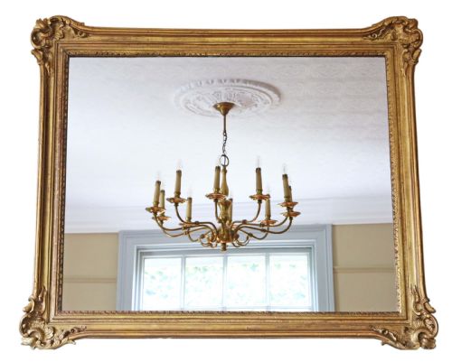 Gilt Wall or Overmantle Mirror 19th Century