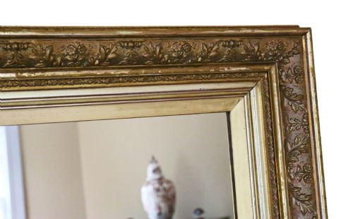 fig 1. 19th Century gilt overmantle / wall mirror