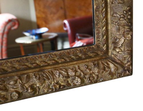fig 2. 19th Century Louis XIV style gilt / overmantle wall mirror