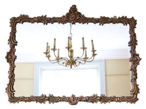19th Century Gilt Overmantle Wall Mirror