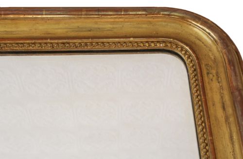 fig 1. 19TH CENTURY LARGE GILT OVERMANTLE OR WALL MIRROR