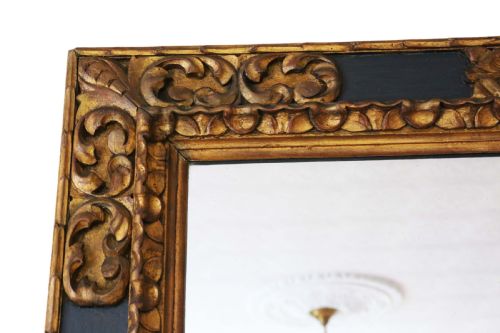 fig 1. Large gilt and ebonised wall mirror early 20th Century