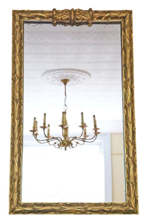 Large 19th Century Giltwood Wall / Floor Mirror