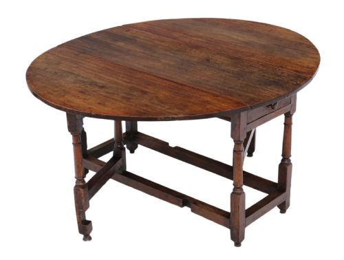 18th Century Oak Gate-leg Drop Leaf Dining Table