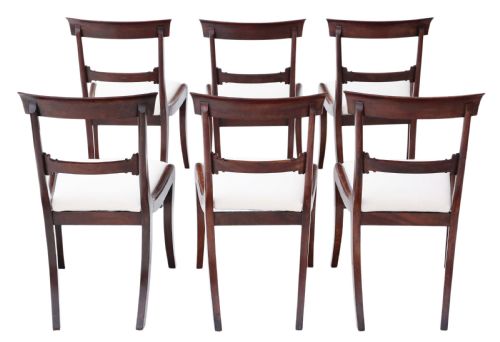 fig 1. Set of 6 Regency mahogany dining chairs C1825