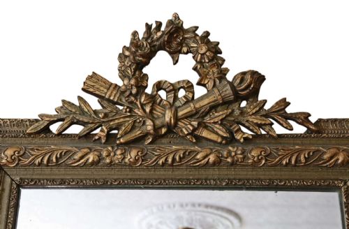fig 1. Large 19th Century gilt overmantle or wall mirror