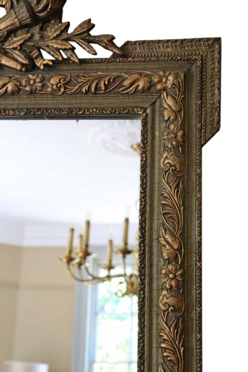 fig 2. Large 19th Century gilt overmantle or wall mirror
