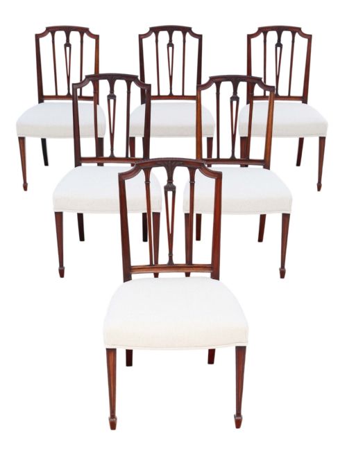 Set of 6 19th Century Mahogany Dining Chairs Baker of Bath