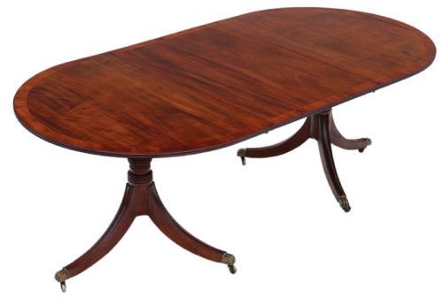 Antique Large Fine Quality ~7' Mahogany Extending Dining Table
