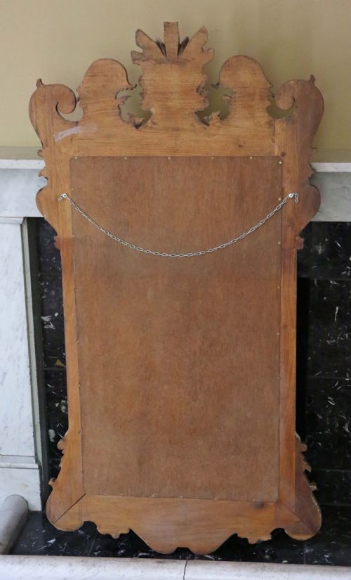 LARGE OVEMANTLE WALL MIRROR WHITE AND GILT FRAME EARLY 20TH CENTURY - ADDITIONAL PHOTO 5