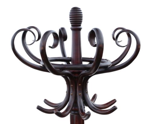 fig 1. Victorian bentwood hall, coat, hat, stick, umbrella, stand