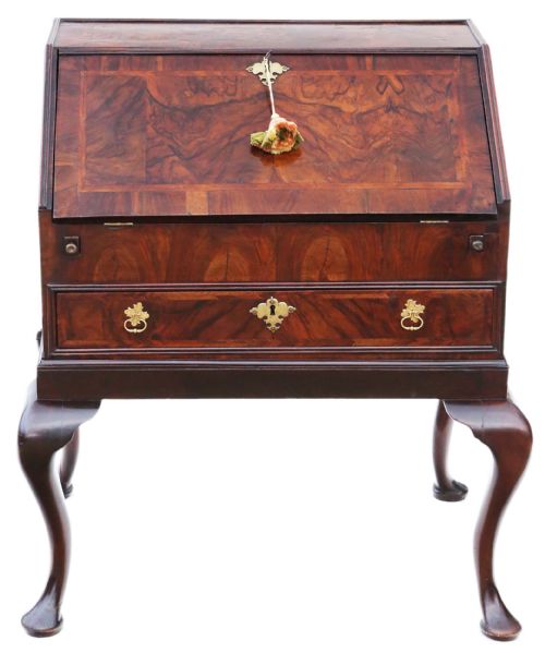 Georgian Burr Walnut Bureau