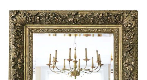 fig 1. Gilt 19th Century overmantle wall mirror