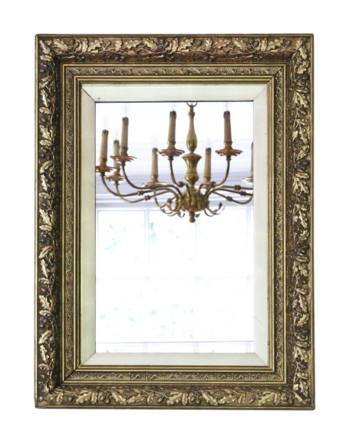 Large Gilt 19th Century Overmantle Wall Mirror