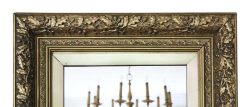 fig 1. Large gilt 19th Century overmantle wall mirror