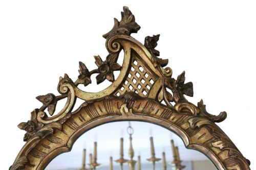 fig 1. Gilt 19th Century overmantle wall mirror
