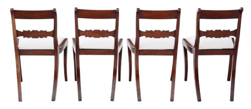 fig 1. Set of 4 Regency C1825 mahogany dining chairs