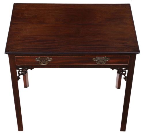 fig 1. Georgian C1800 Cuban mahogany writing side table