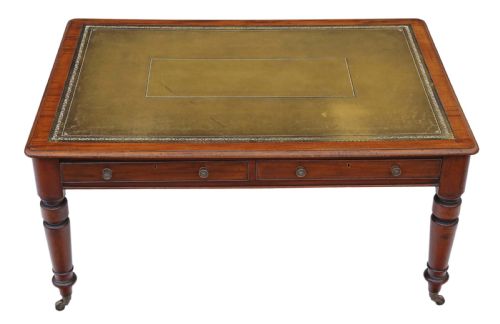 fig 1. Victorian mahogany partners' writing desk