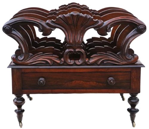 Regency Rosewood Canterbury Magazine Rack