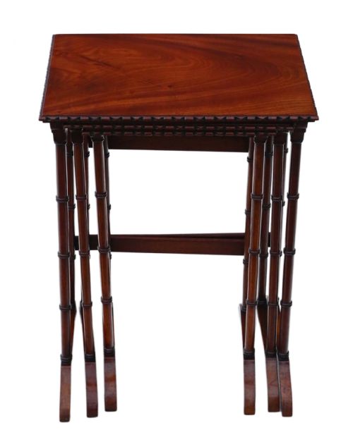 Victorian Mahogany Nest of 3 Tables