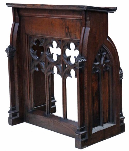 Gothic Carved Oak Lectern