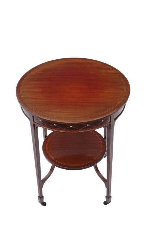 fig 1. Victorian inlaid mahogany circular table