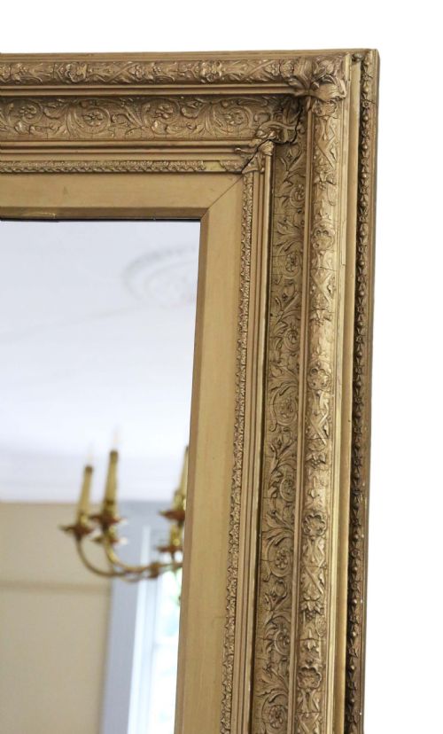 fig 1. Large 19th Century gilt wall mirror