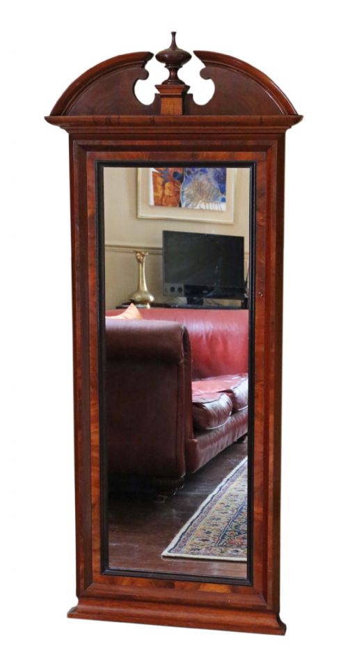 fig 1. Large 19th Century mahogany full height wall mirror