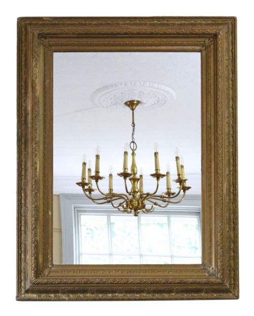 Large 19th Century Gilt Wall Mirror