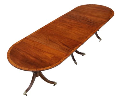 fig 1. Mahogany extending dining table