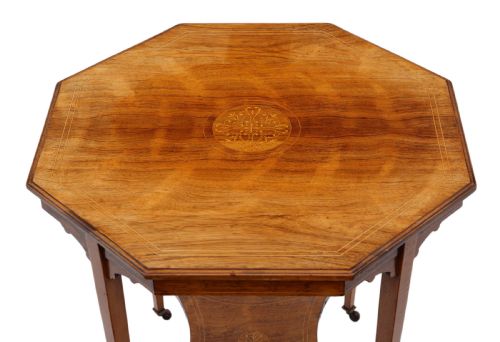fig 1. 19th Century rosewood octagonal centre table