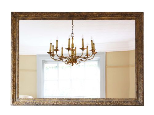 Large Gilt 19th Century Overmantle Mirror