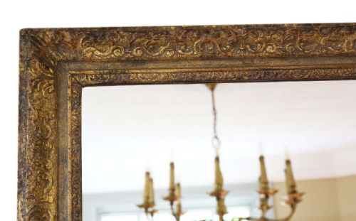 fig 1. Large gilt 19th Century overmantle mirror