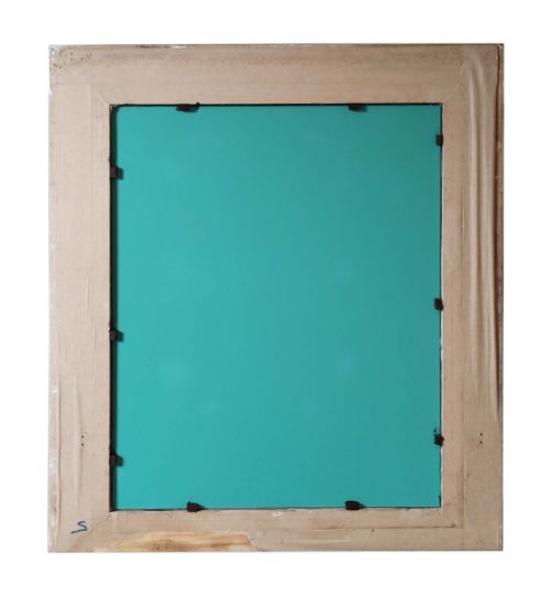 LARGE NATURAL GESSO OVERMANTLE MIRROR - ADDITIONAL PHOTO 7
